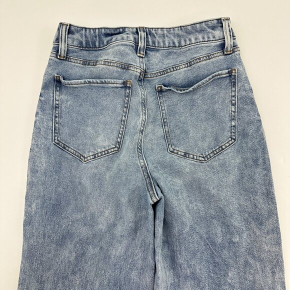 SO Highest Rise Distressed Baggy Dad Jean Women's size 3 Medium Blue Denim Jeans - Picture 5 of 5
